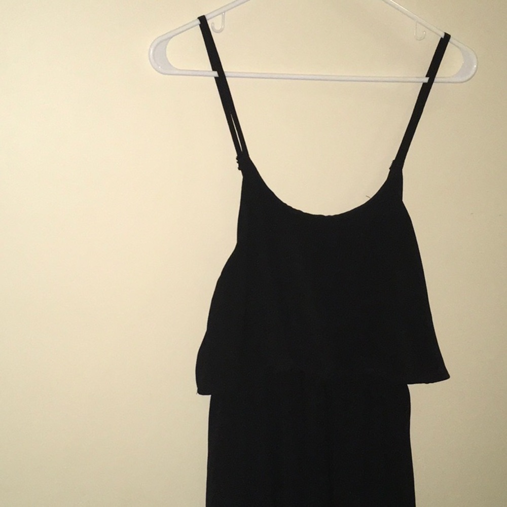 Nerlerolian medium sleeveless summer dress black comfy Crepe Feel - Picture 4 of 16